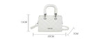 Crossbody Bag for Women – Quilted Mini Top Handle Purse with Adjustable Shoulder Strap