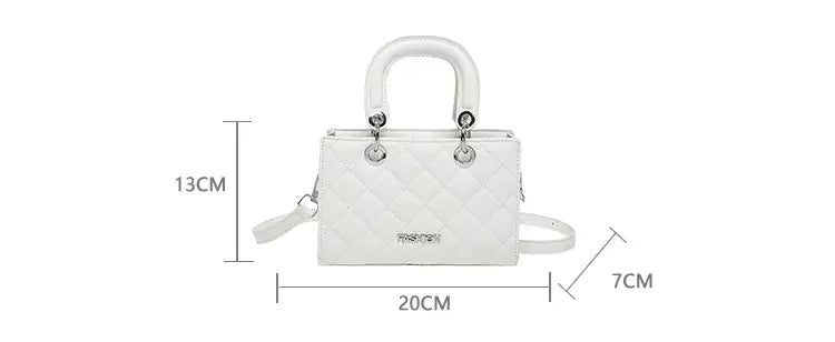Crossbody Bag for Women – Quilted Mini Top Handle Purse with Adjustable Shoulder Strap
