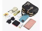 Crossbody Bag for Women – Floral Embroidered Top Handle Shoulder Purse for Everyday Elegance