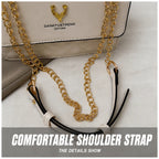 Women's Quilted PU Leather Crossbody Shoulder Bag with Chain Strap and Magnetic Flap Closure