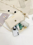 Crossbody Bag for Women – Textured Flap Shoulder Purse for Everyday Casual Style