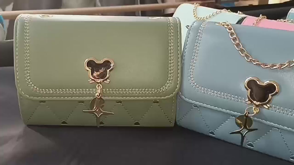 Crossbody Bag for Women – Color Block Flap Shoulder Purse with Adjustable Strap