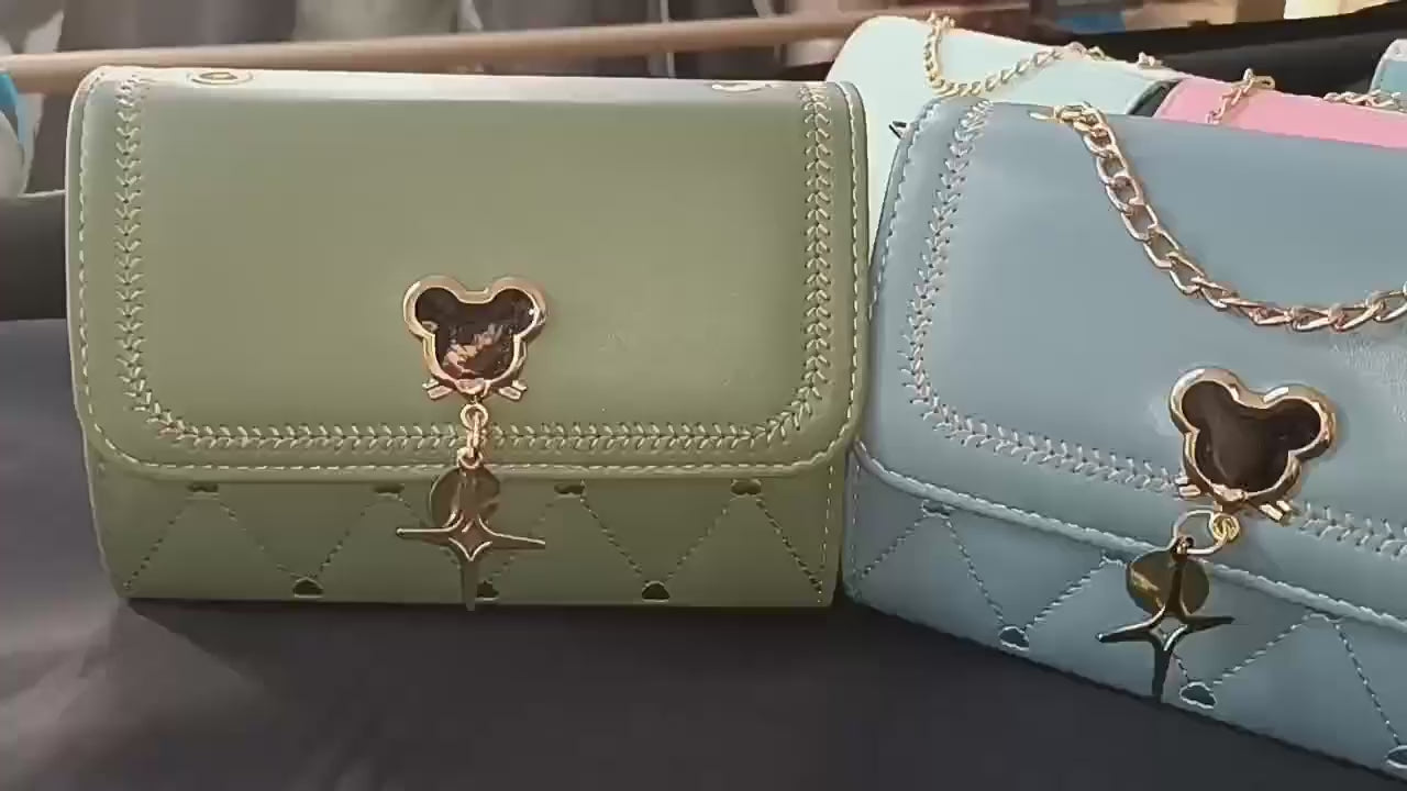 Crossbody Bag for Women – Color Block Flap Shoulder Purse with Adjustable Strap