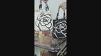 Shoulder Bag for Women – Floral Knit Everyday Handbag