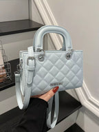 Crossbody Bag for Women – Quilted Mini Top Handle Purse with Adjustable Shoulder Strap