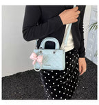 Crossbody Bag for Women – Quilted Mini Top Handle Purse with Adjustable Shoulder Strap