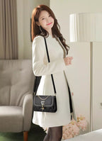 Crossbody Bag for Women – Color Block Flap Shoulder Purse with Adjustable Strap