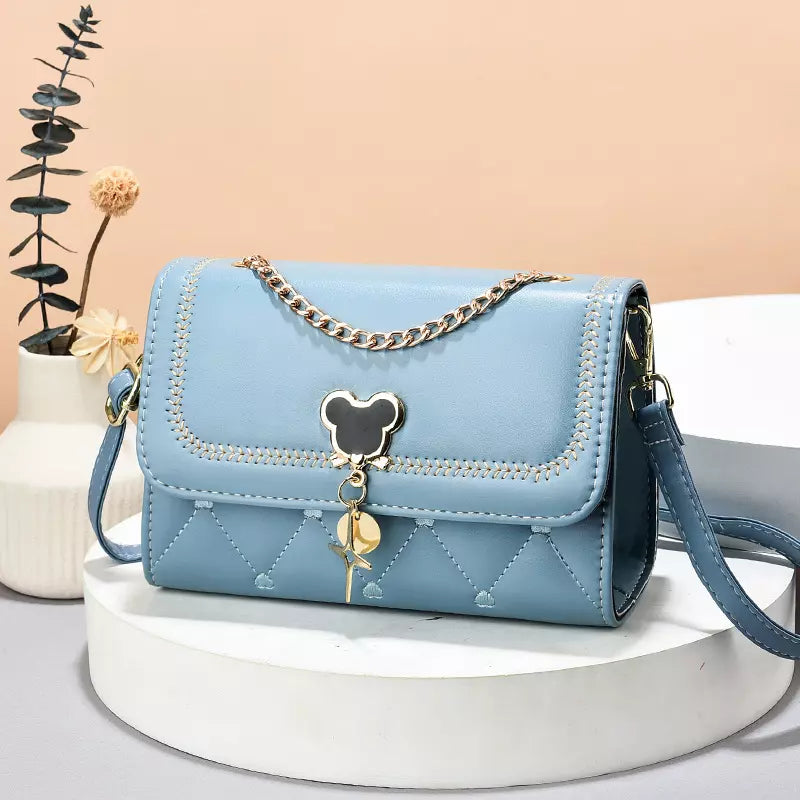 Crossbody Bag for Women – Color Block Flap Shoulder Purse with Adjustable Strap