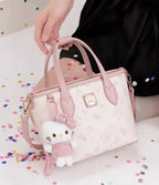 Large Tote Bag for Women – Cute Kitty Print Everyday Shopper