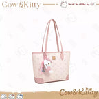 Large Tote Bag for Women – Cute Kitty Print Everyday Shopper