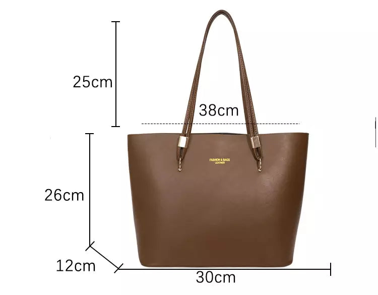 Large Tote Bag for Women – Elegant Minimalist Shoulder Bag for Work