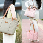 Large Tote Bag for Women with Laptop Compartment – Lightweight Work & Travel Tote