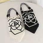 Shoulder Bag for Women – Floral Knit Everyday Handbag