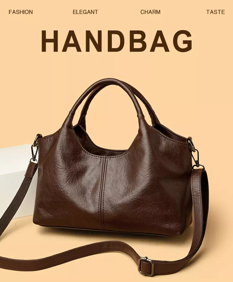 Shoulder Bag for Women – Soft Genuine Leather Everyday Tote Purse