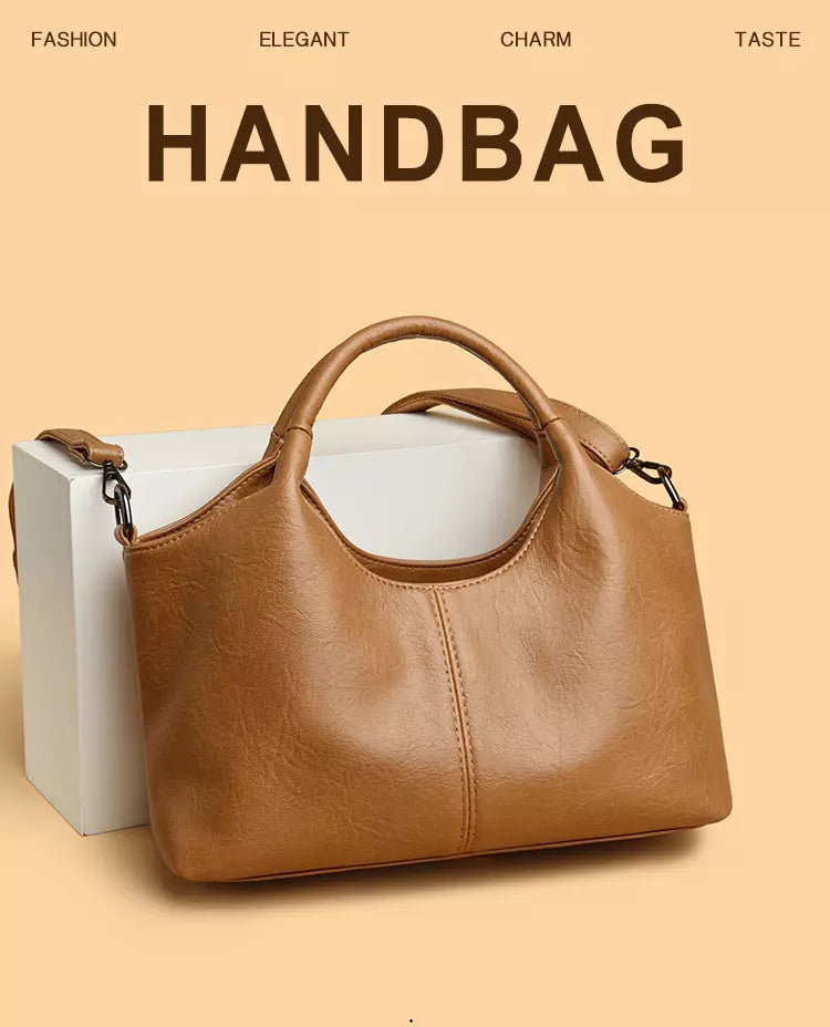 Shoulder Bag for Women – Soft Genuine Leather Everyday Tote Purse