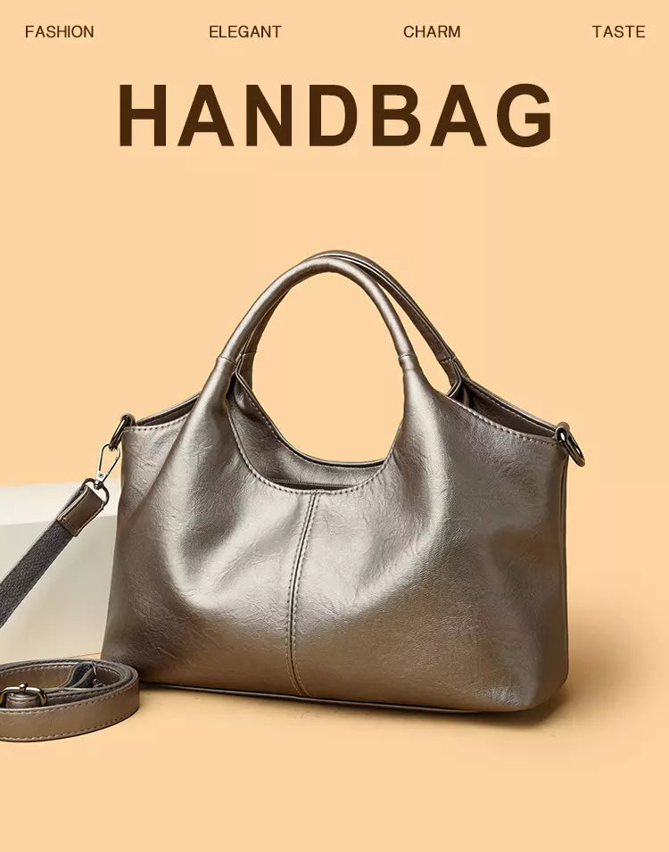 Shoulder Bag for Women – Soft Genuine Leather Everyday Tote Purse