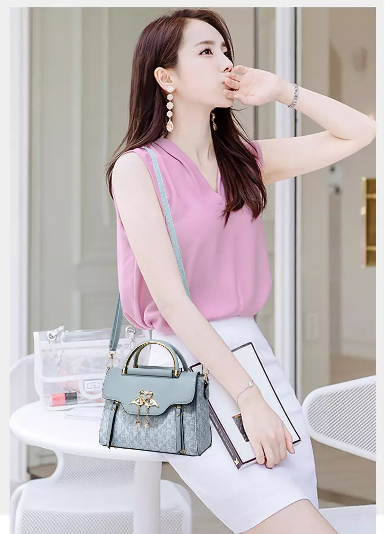 Shoulder Bag for Women with Detachable Crossbody Strap – Elegant Medium Everyday Handbag