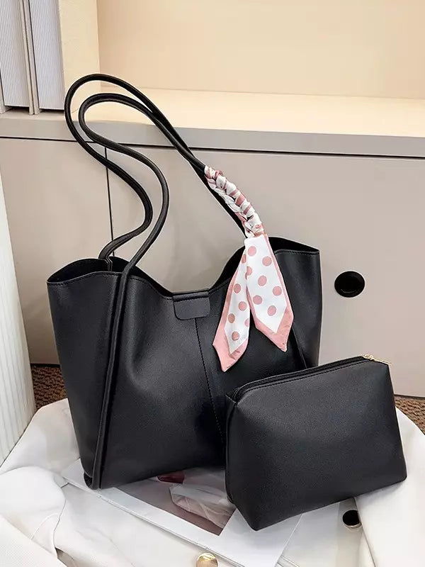 Tote Bag for Women with Matching Cosmetic Pouch – Spacious Everyday Shoulder Bag