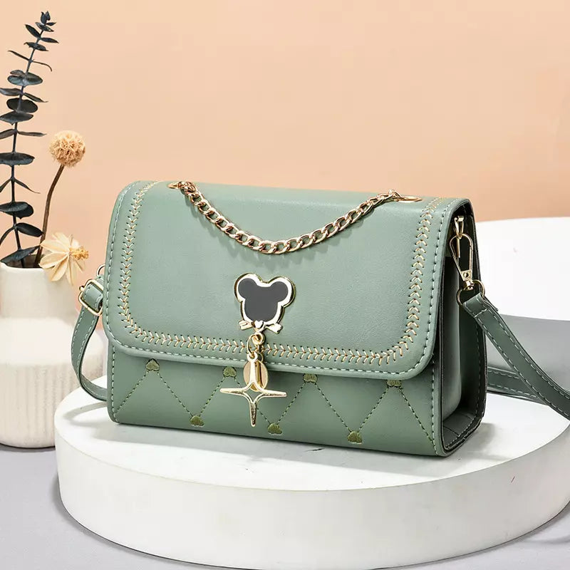 Crossbody Bag for Women – Color Block Flap Shoulder Purse with Adjustable Strap