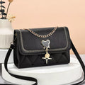 Crossbody Bag for Women – Color Block Flap Shoulder Purse with Adjustable Strap