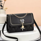 Crossbody Bag for Women – Color Block Flap Shoulder Purse with Adjustable Strap