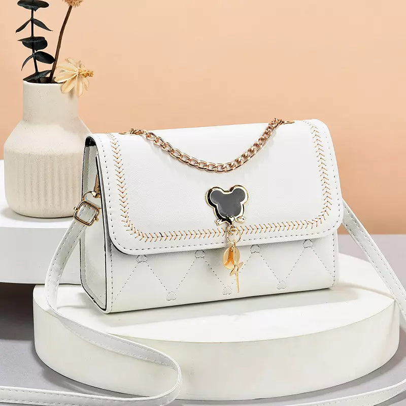 Crossbody Bag for Women – Color Block Flap Shoulder Purse with Adjustable Strap