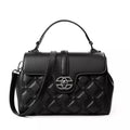 Shoulder Bag for Women – Genuine Leather Quilted Crossbody Satchel