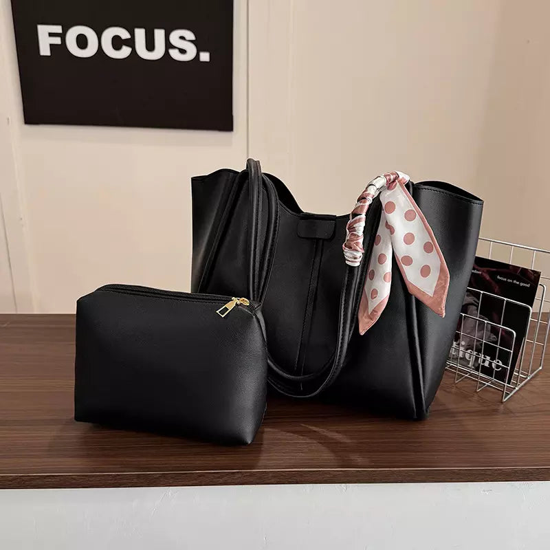 Tote Bag for Women with Matching Cosmetic Pouch – Spacious Everyday Shoulder Bag