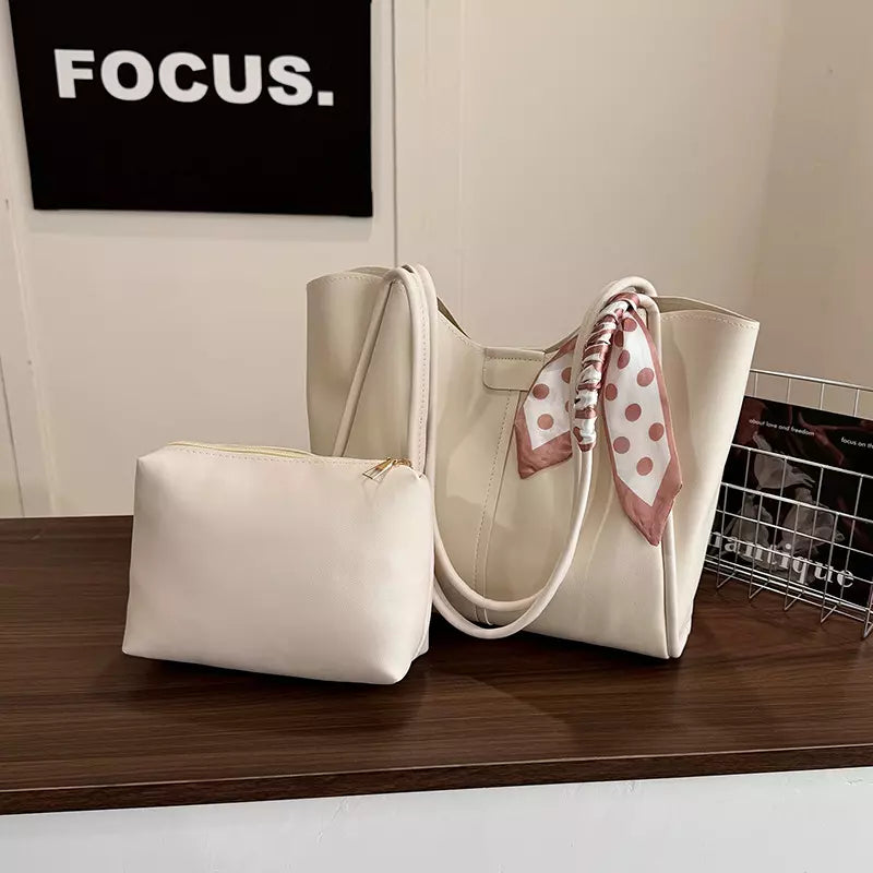 Tote Bag for Women with Matching Cosmetic Pouch – Spacious Everyday Shoulder Bag