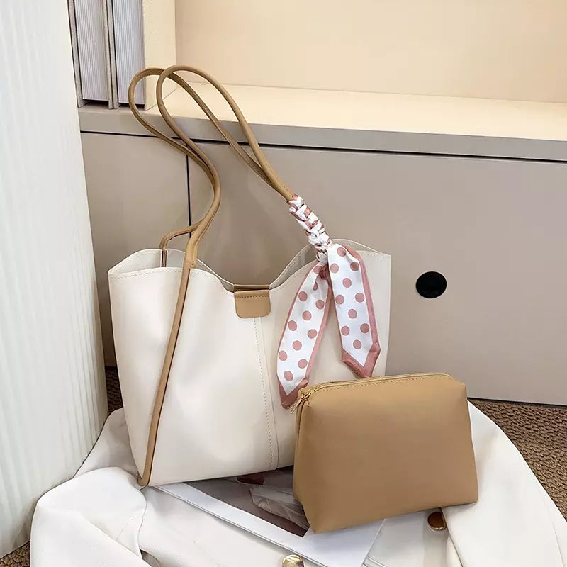 Tote Bag for Women with Matching Cosmetic Pouch – Spacious Everyday Shoulder Bag