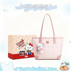 Large Tote Bag for Women – Cute Kitty Print Everyday Shopper